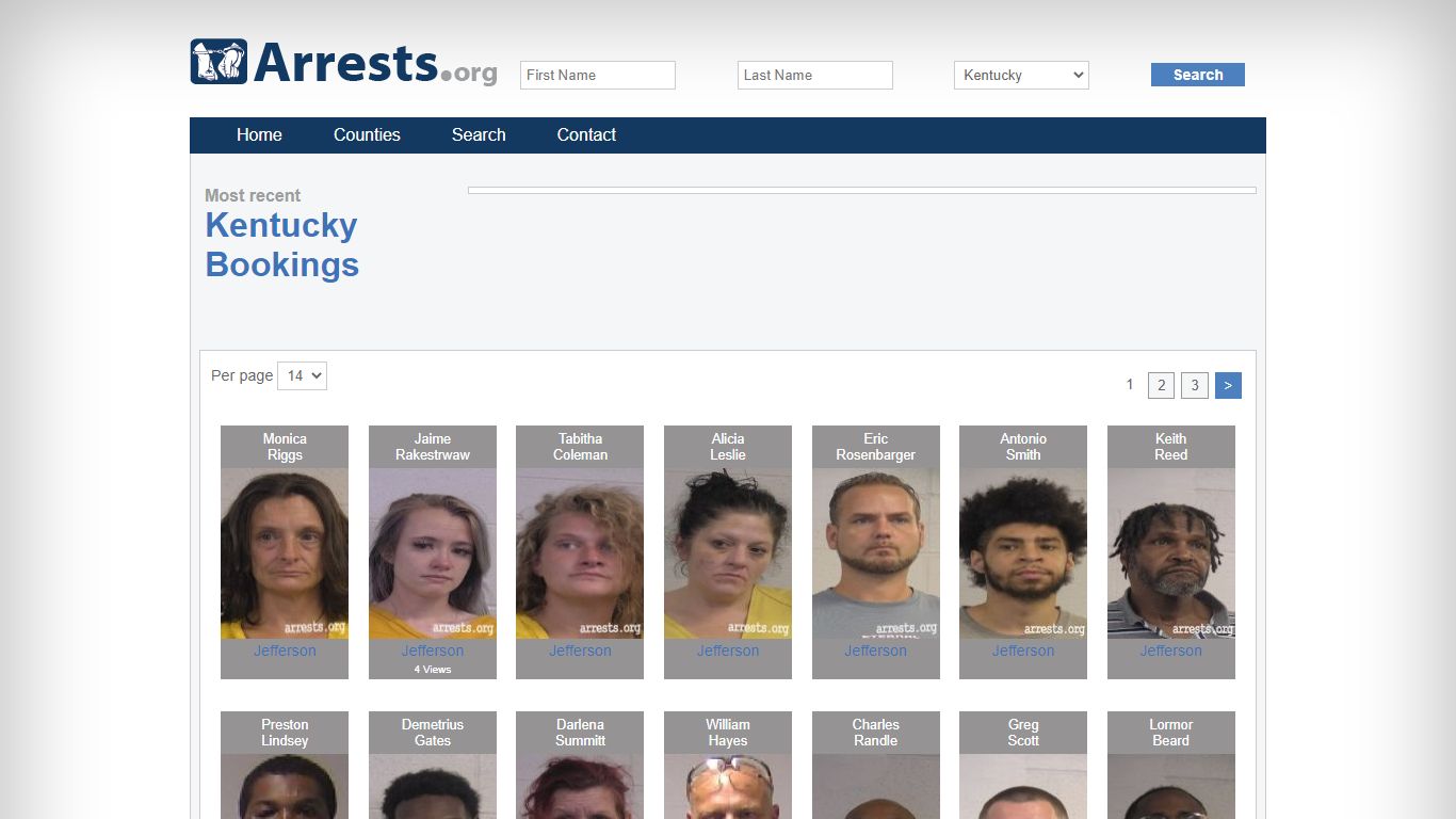 Kentucky Arrests and Inmate Search